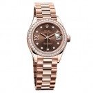 Replica Rolex Oyster Perpetual Lady-Datejust 28 Everose gold 279135 RBR–83345