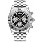Replica Breitling Chronomat Black Dial Stainless Steel Men's Watch AB011012/B967/388A