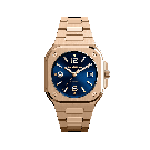 Bell&Ross BR 05 Rose Gold with Dark Electric Blue Dial Automatic Replica Watch BR05A-BLU-PG/SPG