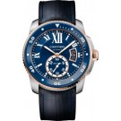 fake Calibre de Cartier Diver blue watch W2CA0008