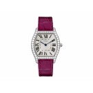 fake Cartier Tortue Silvered Flinque Dial Ladies Watch WA501009