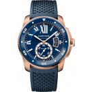 fake Calibre de Cartier Diver blue watch WGCA0010