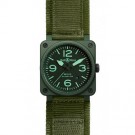Replica Bell & Ross Aviation BR 03-92 Military Ceramic 42MM  Watch