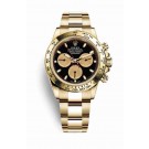 fake Rolex Cosmograph Daytona 18 ct yellow gold 116508 Black champagne-colour Dial Watch