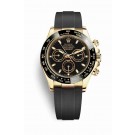 fake Rolex Cosmograph Daytona 18 ct yellow gold 116518LN Black Dial Watch