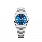 Rolex Oyster Perpetual 34 Bright Blue Dial Oyster Bracelet replica
