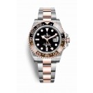 fake Rolex GMT-Master II Everose Rolesor Oystersteel 18 ct Everose gold – 126711CHNR Black Dial Watch